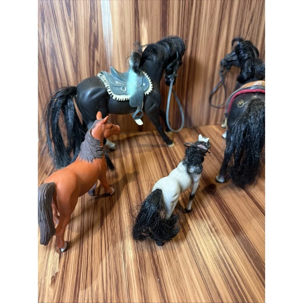 Vintage Model Horse Lot Breyer Kid Kore Marchon Horses Ponies & Tack 6 Pc‎